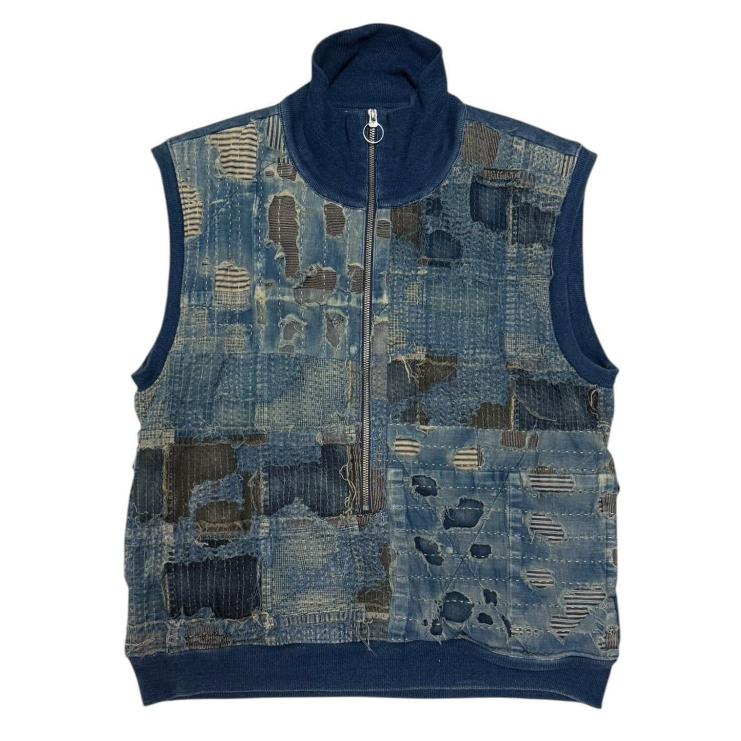 KAPITAL　BORO Half Zip Vest