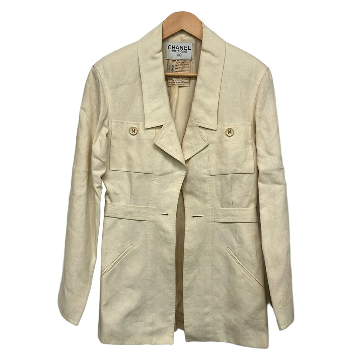 CHANEL(シャネル) ジャケット サイズ36 S レディース - 2749 アイボリー 長袖/春/秋