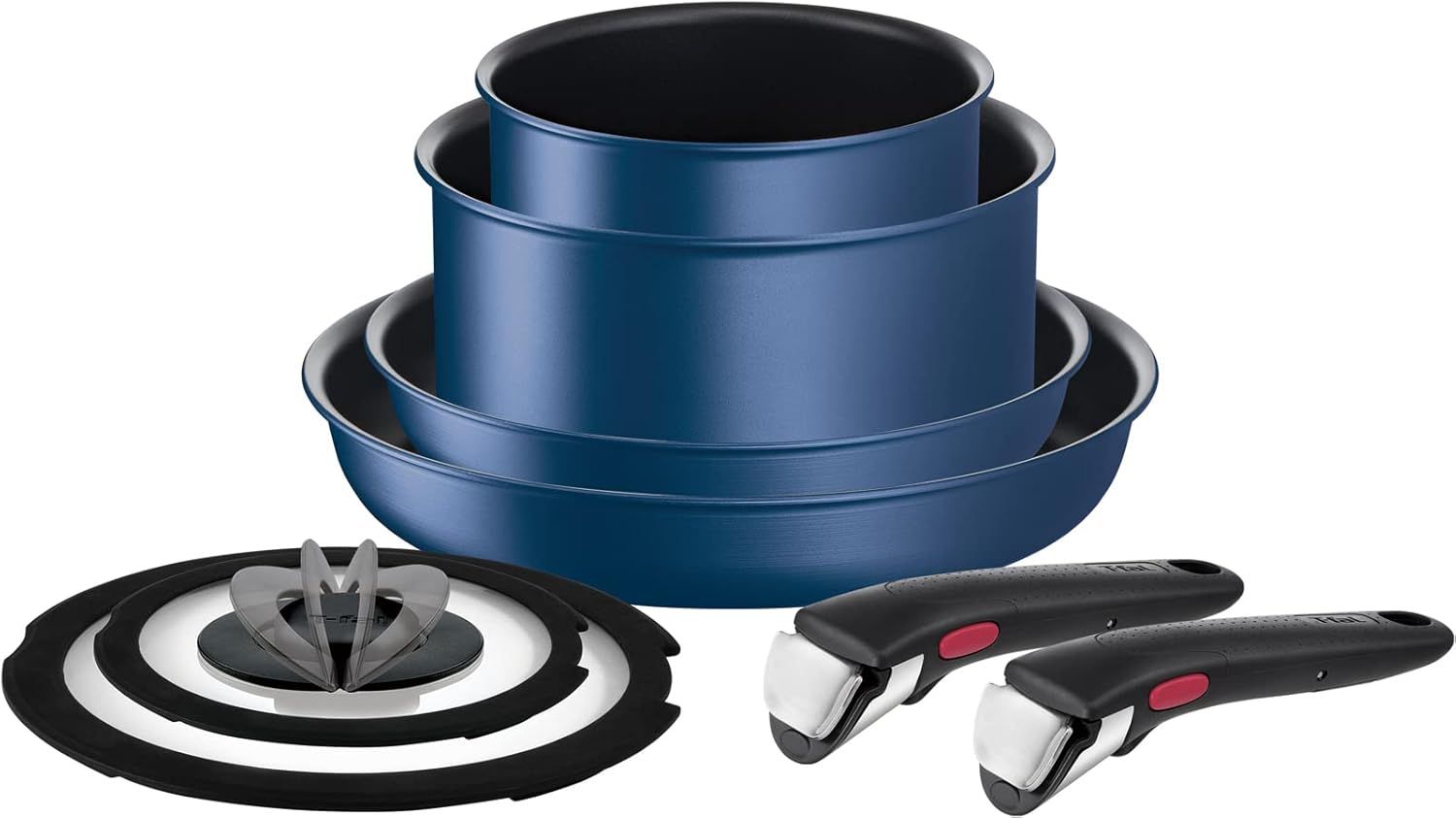 T-Fal インジニオ･ネオ IHブルーマーキーズ フライパンセット 8点 L77998 ティファール 取っ手取れる IHガス火対応 ミントグリーン ハニーベージュ 鍋 料理 調理器具