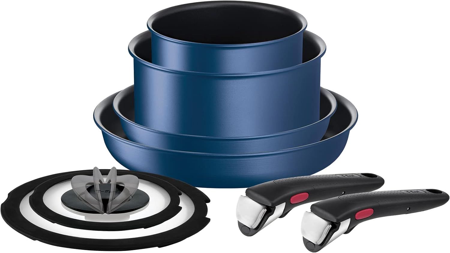 T-Fal インジニオ･ネオ IHブルーマーキーズ フライパンセット 8点 L77998 ティファール 取っ手取れる IHガス火対応 ミントグリーン ハニーベージュ 鍋 料理 調理器具