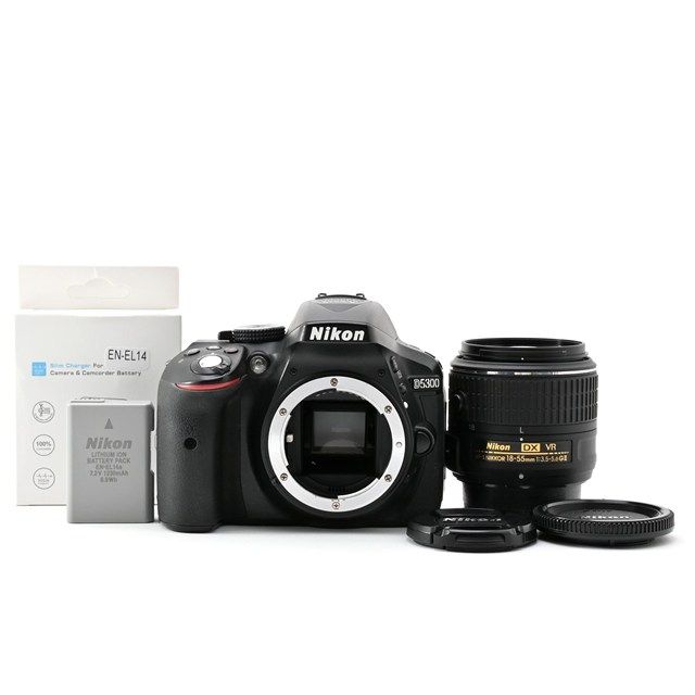 ＜Good Product＞ Nikon D5300 18-55mm VR II Lens Kit | DSLR Camera | 22,278 Shutters | Beautiful Exterior