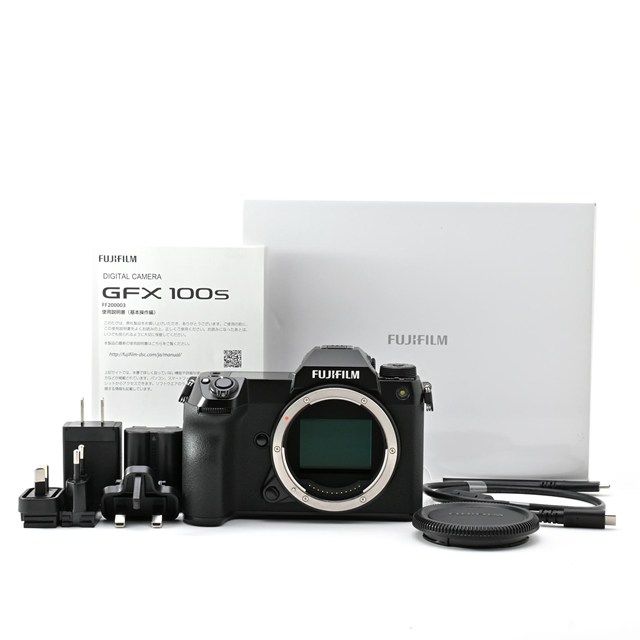 ＜美品＞ FUJIFILM GFX 100S ボディ ブラック｜中判ミラーレス一眼カメラ｜シャッター数2,967枚｜極上美品