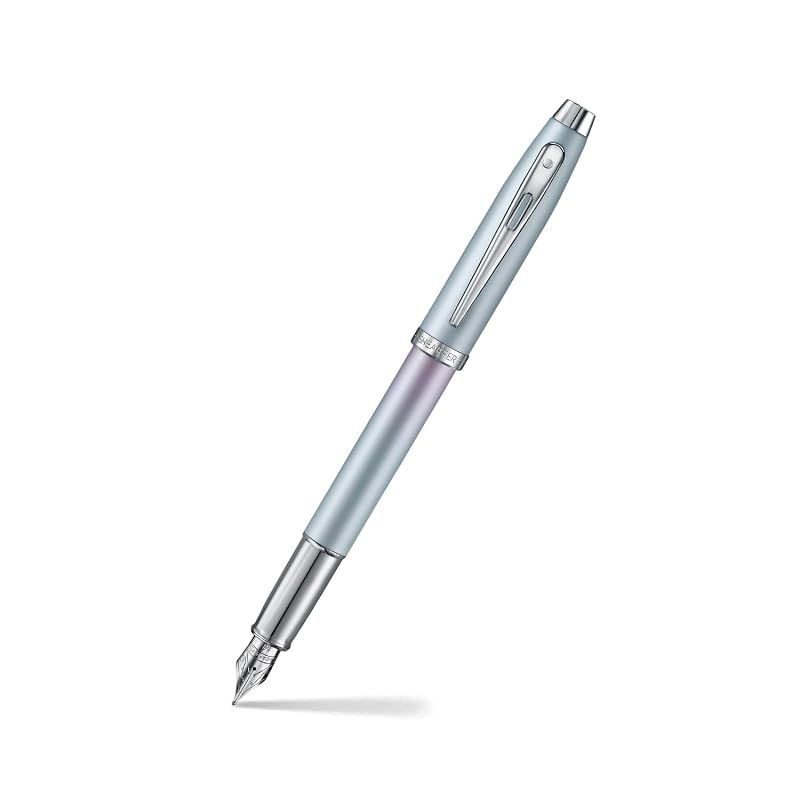 【新品】 Sheaffer Expressions 100ペン、ブルーとピンクのパールグラデーション(万年筆(中ペン先))