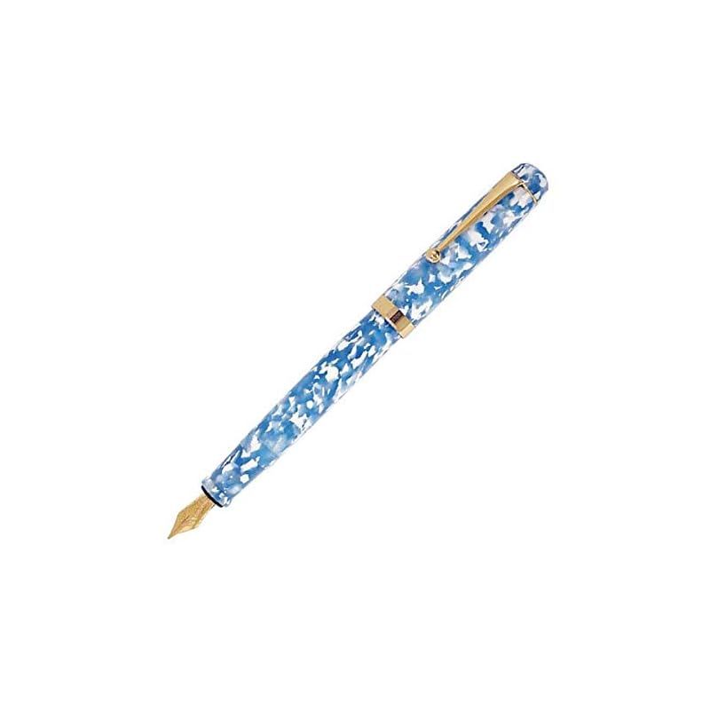 【新品】 大西製作所 万年筆 アセテート 空とわた雲 ＳＷ１１２ 太軸 Ｆ（細字）