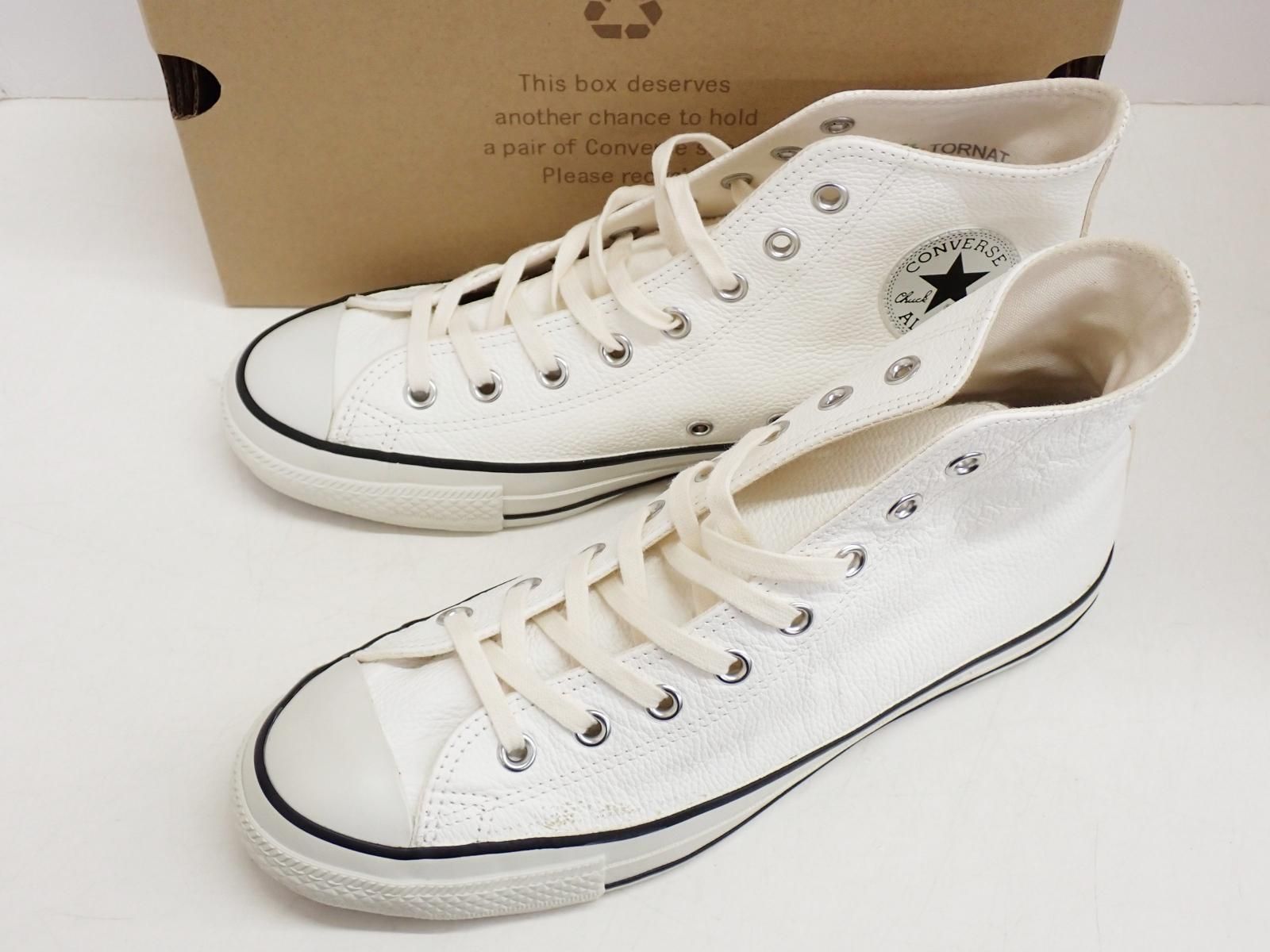 ★9792☆CONVERSE コンバース ALL STAR TORNATLEATHER HI オールスター トルナットレザー ハイ 1SD055 スニーカー　美品　26.5㎝