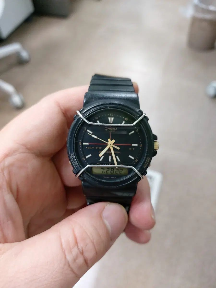カシオ 듀얼 TIME ブラック 時計 15,744円