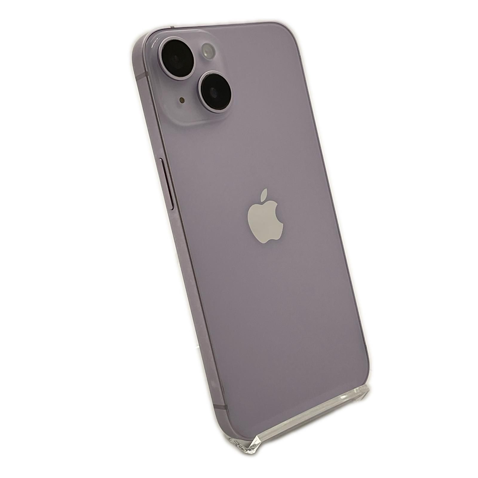 【全額返金保証】【最速発送】 iPhone 14 128GB パープル SIMフリー 白ロム 動作確認済 80%