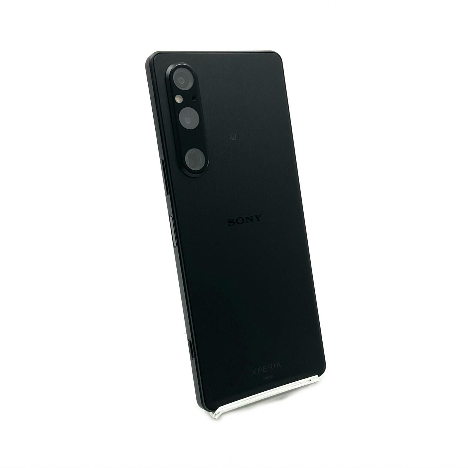 【最速発送】Sony Xperia 1 V 256GB ブラック au SIMフリー S0G10 白ロム【難有】