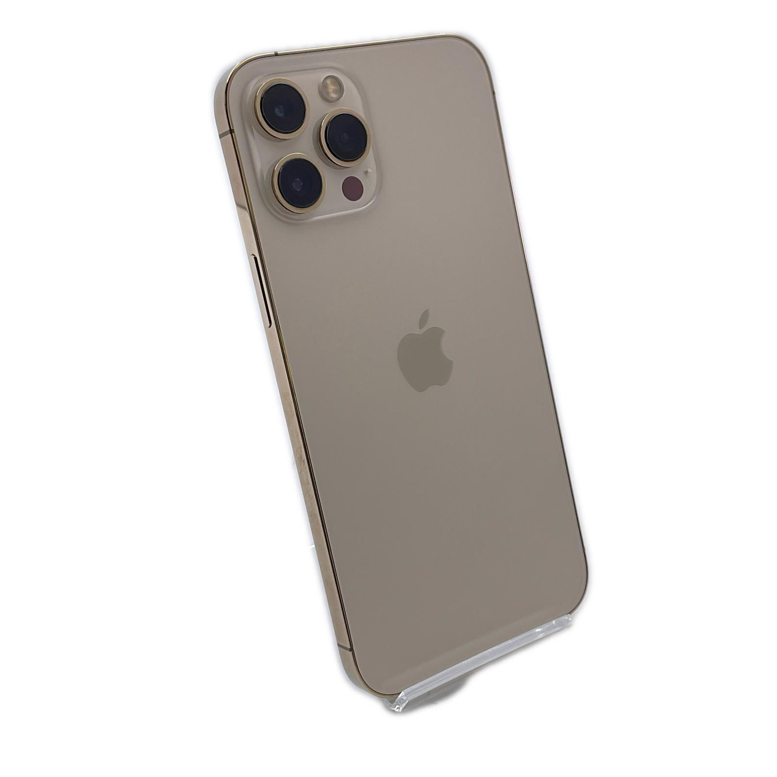 【全額返金保証】【最速発送】 iPhone 12 Pro Max 256GB ゴールド au SIMフリー 白ロム 美品 動作確認済 79%