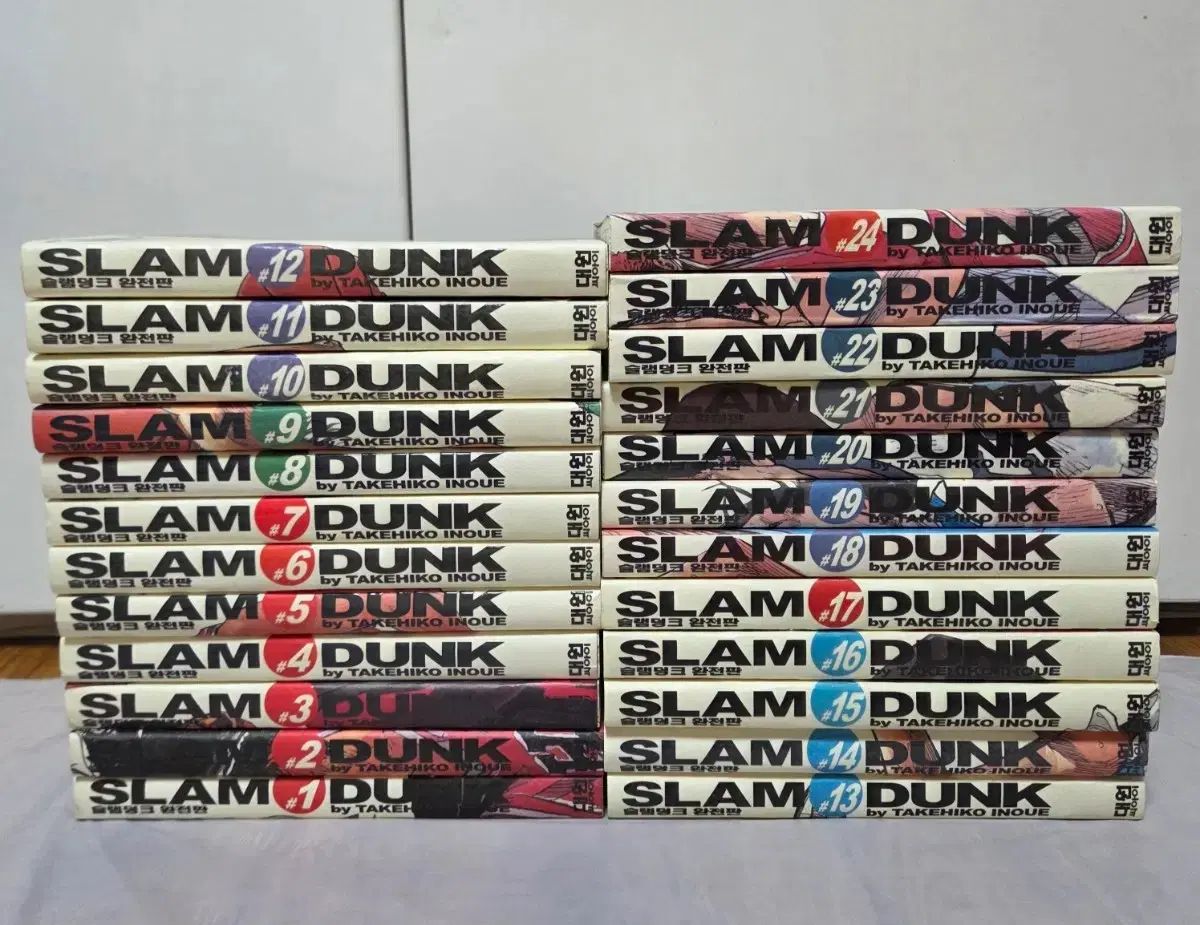 SLAM DUNK （スラムダンク） 1 - 24 (完了) 01 年 旧バージョン 初回版 完全版 （タケヒコ イノウエ)