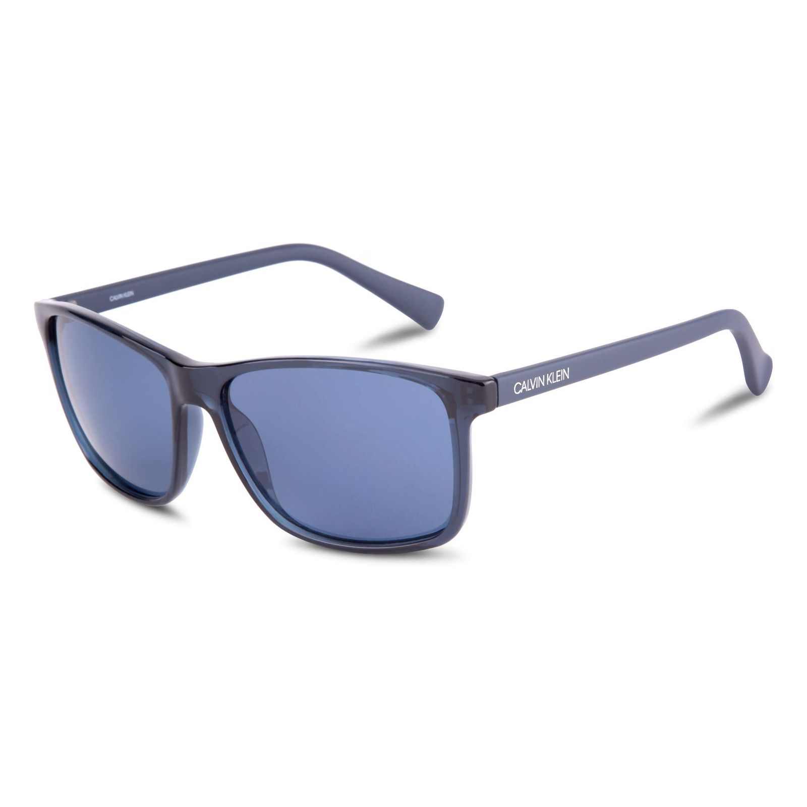 Calvin Klein メンズ Ck19568s ラウンドサングラス, クリスタルネイビー/ソリッドブルー。, 58mm,15mm,140mm [クリスタルネイビー/ソリッドブルー。] [単色 ブルー] 5,635円