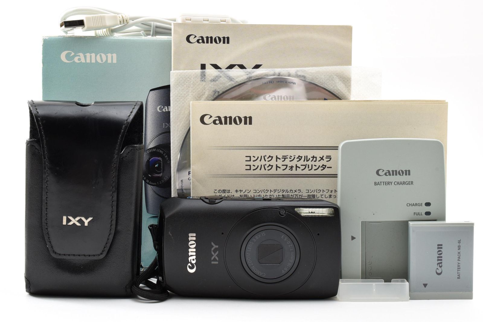 ■ Almost Brand New ■ Canon Canon IXY 30S Black PC1473 “Operation Confirmed, Original Box, Charger, Battery, etc.” Digital Camera #A1459