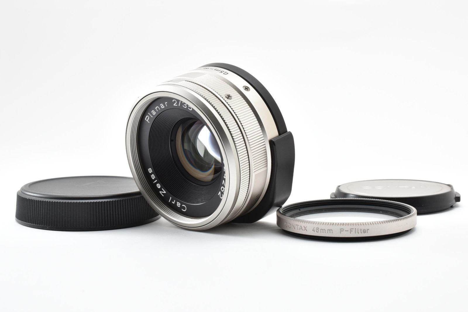 Contax CONTAX Carl Zeiss Planar 35mm F2 T* “Operation Confirmed, with Front and Rear Caps and Filters” G Mount Single Focus Lens #A1488