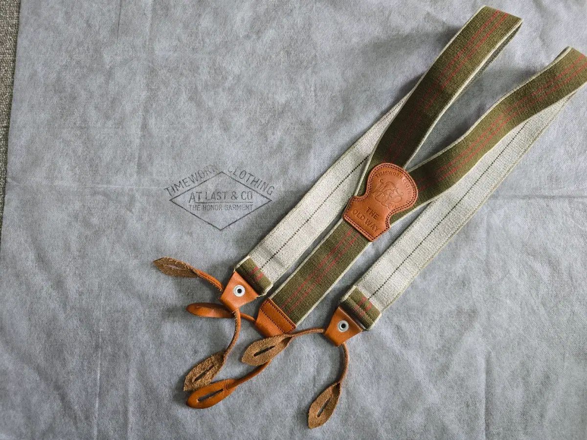 TIMEWORN CLOTHING(タイムウォーンクロージング) AT LAST&Co(アットラスト) サスペンダー 美品 アットラスト ブッチャー プロダクツ TIMEWORN ATLAST BUTCHER PRODUCTS ブッチャー プロダクト