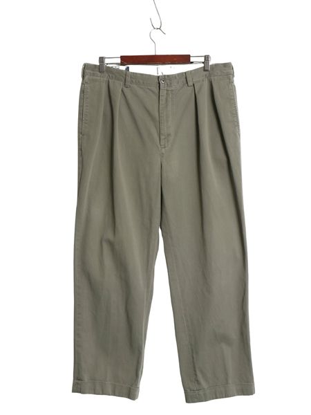 90's ポロ ラルフローレン コットン チノ パンツ 実寸 36 28.5 オールド ANDREW PANT スラックス チノパン ストレート ツータック ポロチノ 7,426円