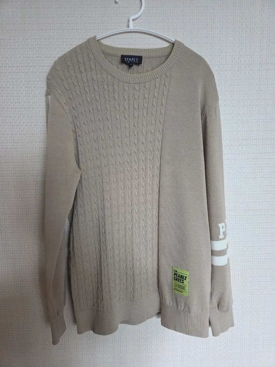 パーリーゲイツ ケーブル ニット ベージュ