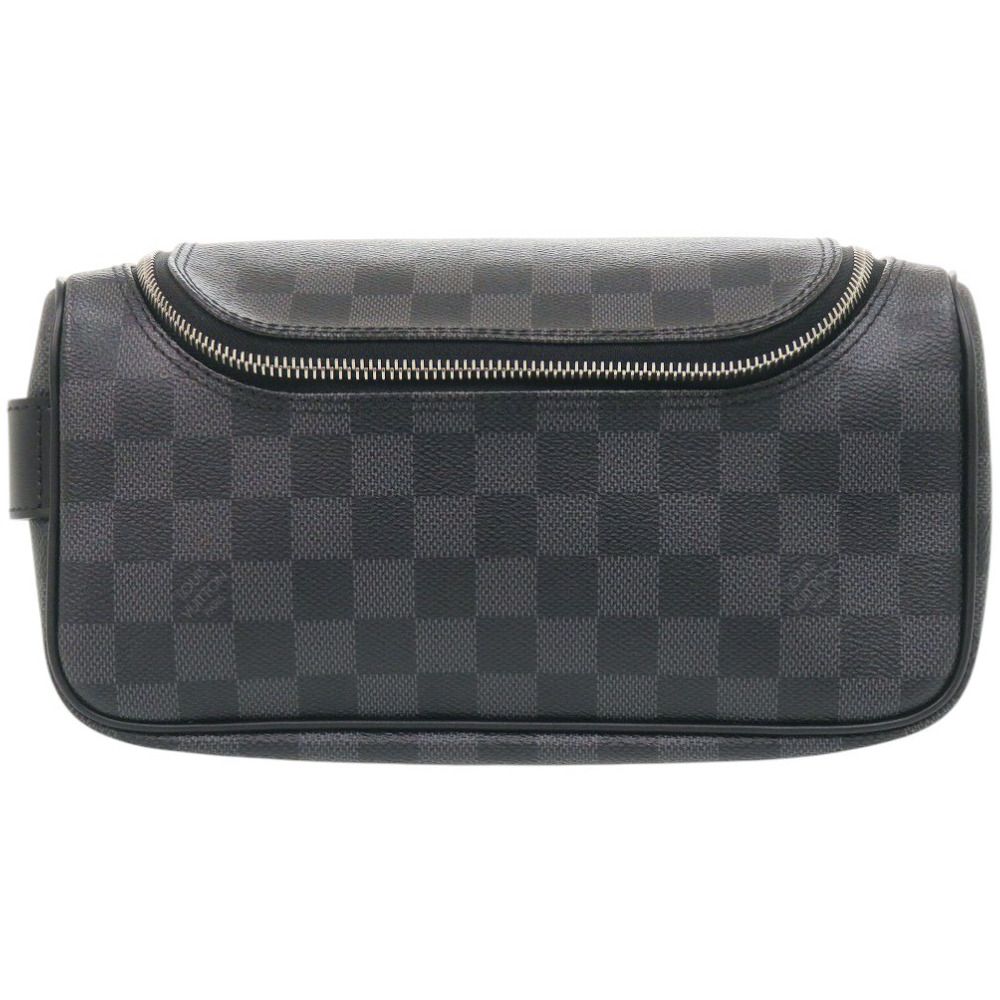 美品 ルイ ヴィトン トワレ ポーチ ダミエ グラフィット N47625 ポーチ LV 1337 LOUIS VUITTON メンズ