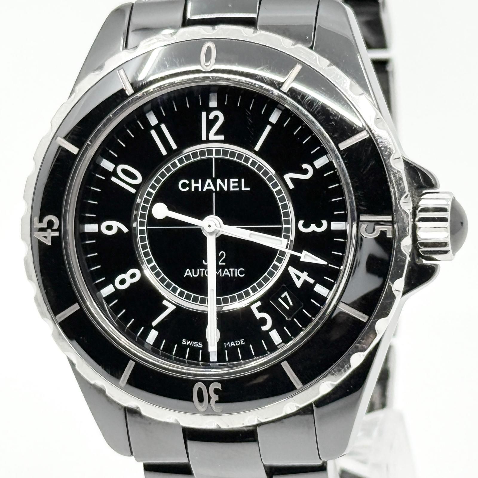 CHANEL シャネル J12 H0685 ブラック AT メンズ 腕時計 稼働品 170,450円