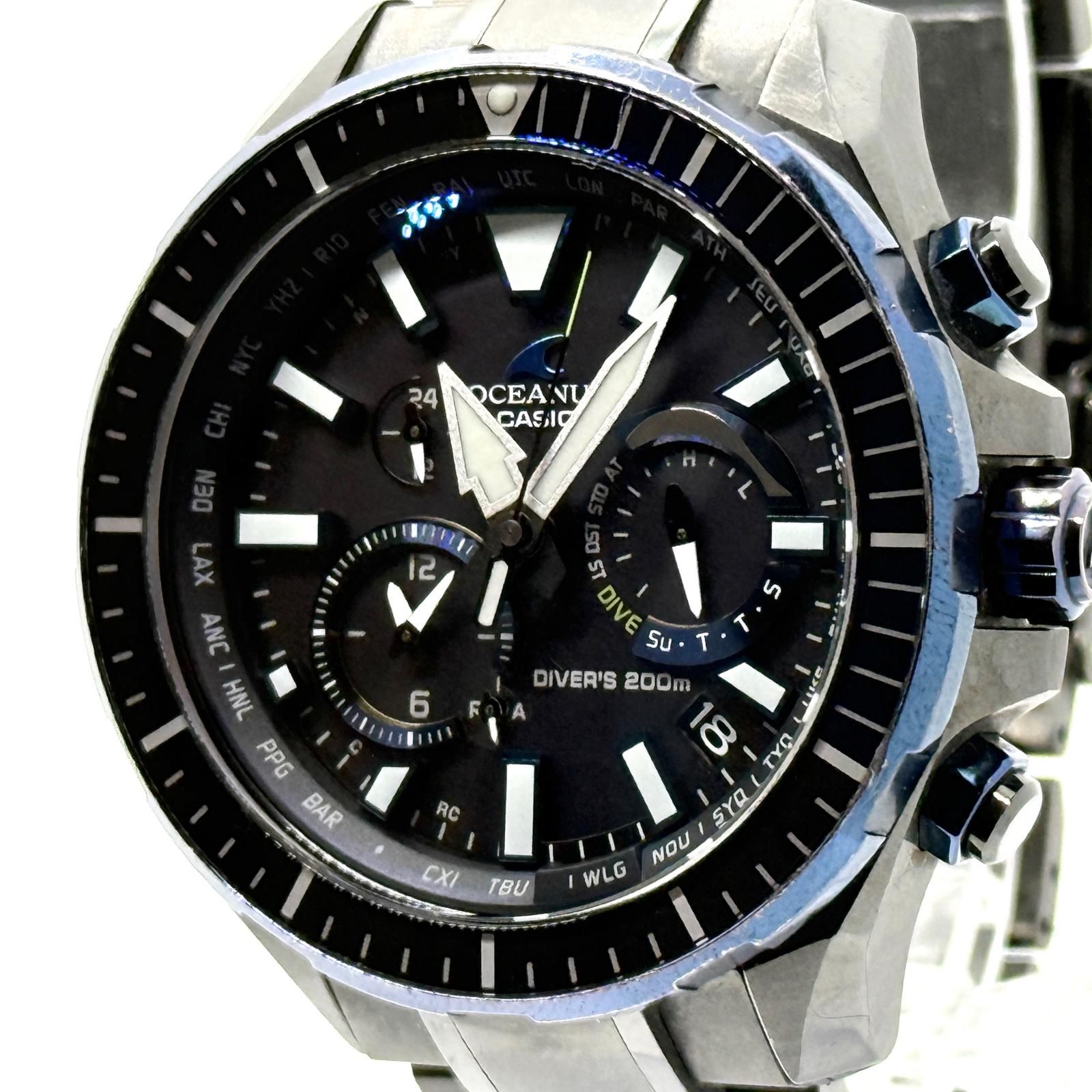 CASIO カシオ OCEANUS オシアナス OCW-P2000B-1AJF ブラック ソーラー メンズ 腕時計 稼働品