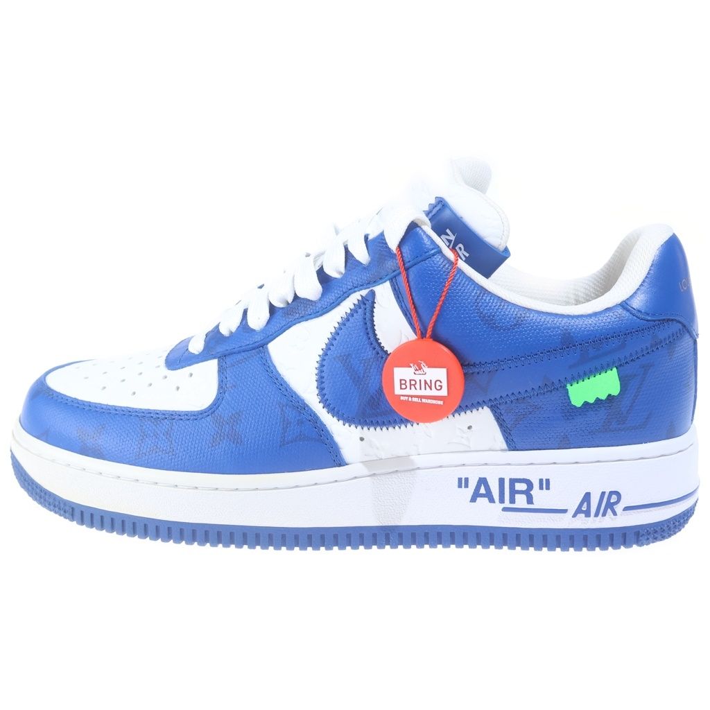 LOUIS VUITTON (ルイヴィトン) ×NIKE AIR FORCE 1 LOW by Virgil Abloh ナイキ エアフォース1 ヴァージルアブロー ローカットスニーカー ブルー/ホワイト