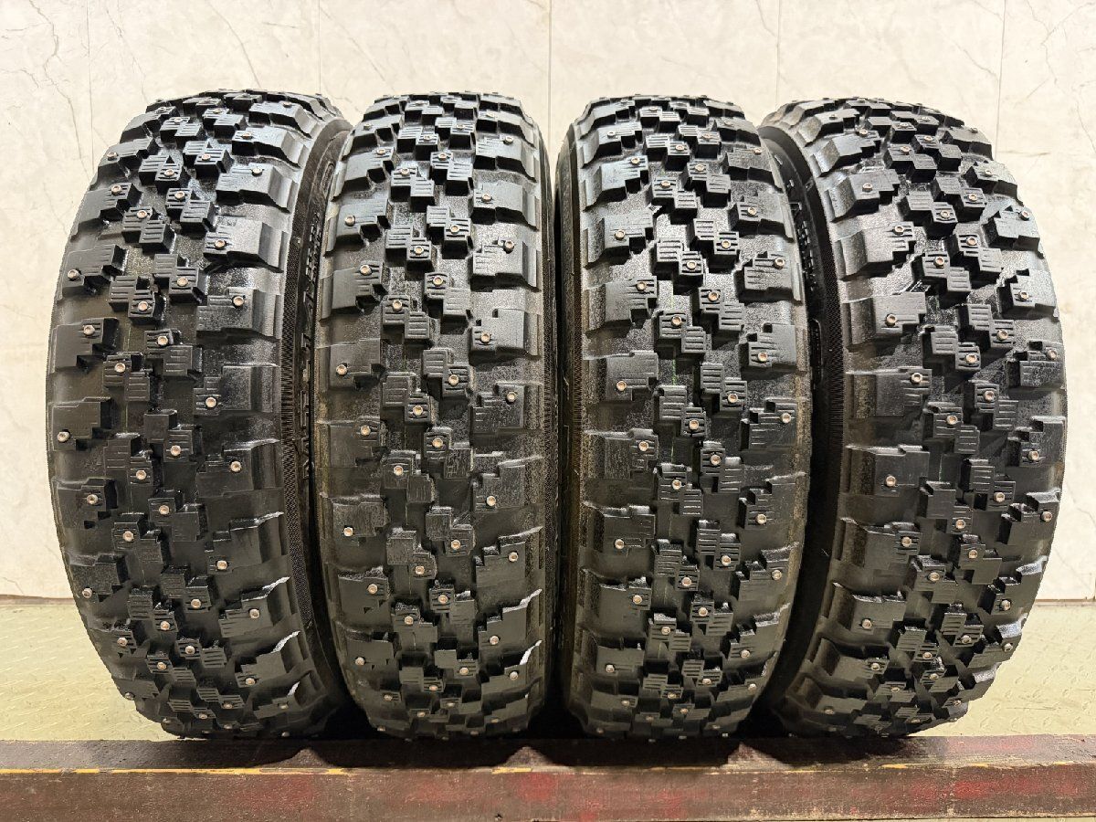 YOKOHAMA ADVAN MT-14 アドバン 175/65R14 14インチ スパイクタイヤ 4本 バリ溝 カップピン VW/up! フィアット500 フィット等　(MTL120)