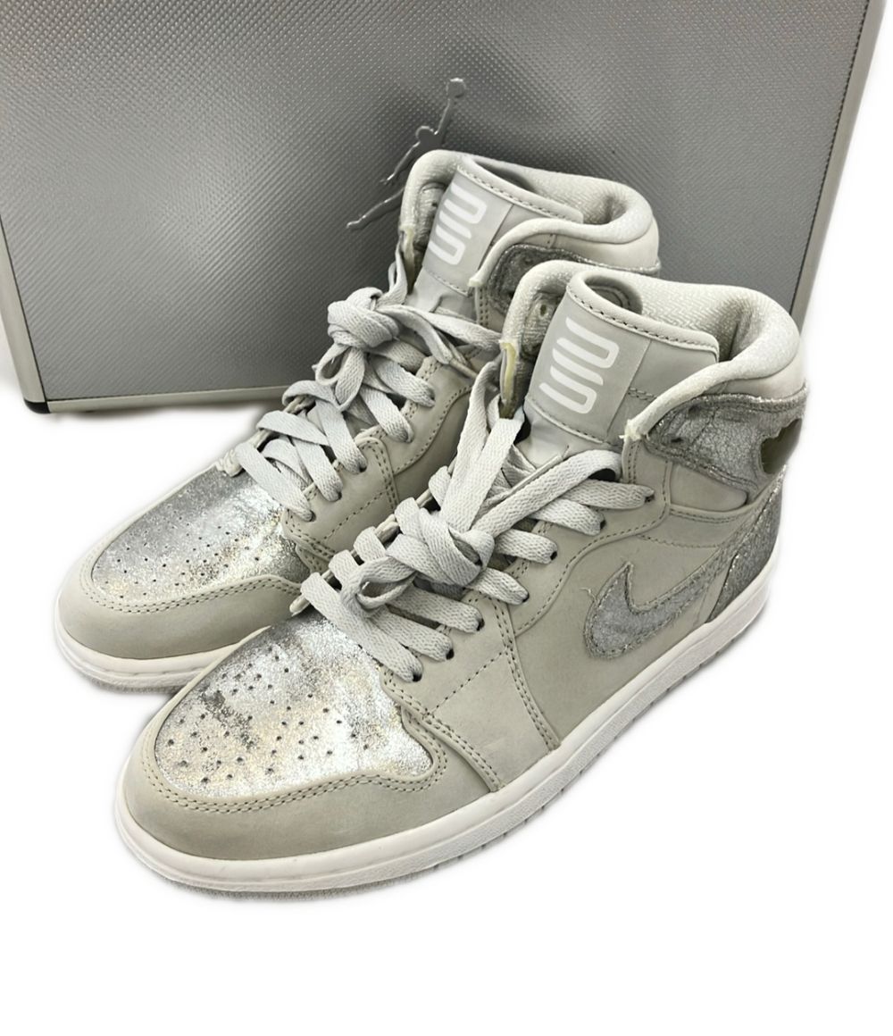 ナイキ ハイカットスニーカー AIR JORDAN 1 RETRO HIGH SILVER 396009-001 メンズ SIZE 25.0 (S) NIKE