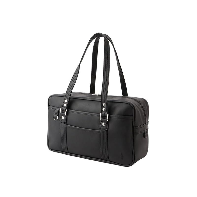 【新品】 合皮バッグ〈一層式〉5209300 ブラック×ブラック(940) F