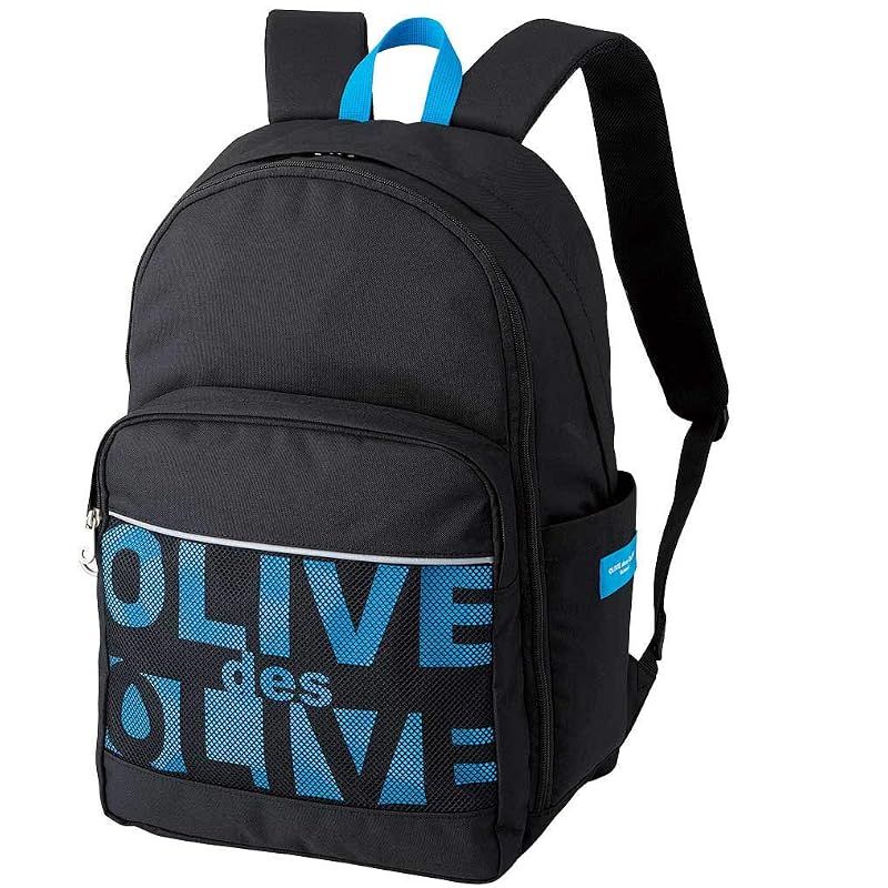 【新品】 [オリーブ デ オリーブ スクール] メッシュポケットロゴデイパック 24L 通学用 ガールズ 黒ベース×ブルー 2K30025 7,423円