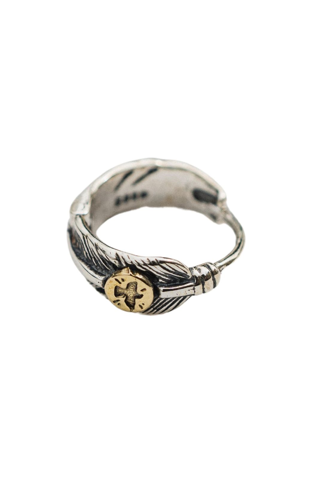 Earrings [with 925 silver catch] men's and women's accessories gold Indian jewelry (ring with metal)