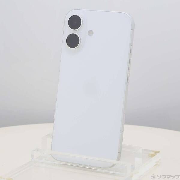 ソフマップ 〔中古品〕 iPhone16 128GB ホワイト MYDR3J／A SIMフリー【198】