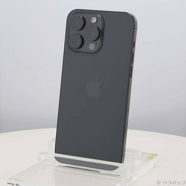ソフマップ 〔中古品〕 iPhone15 Pro Max 512GB ブラックチタニウム MU6U3J／A SIMフリー【352】