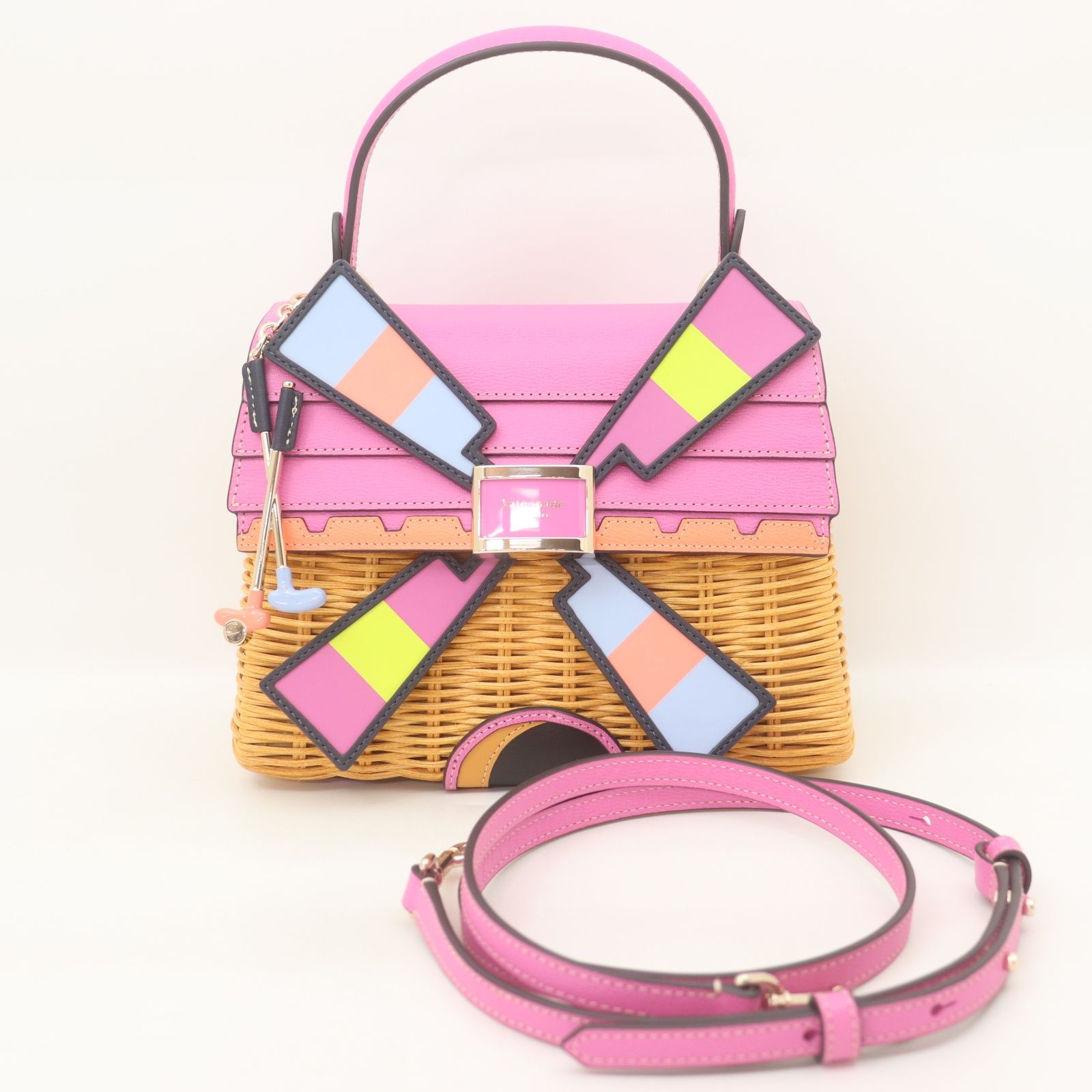 未使用 kate spade NEW YORK 3D ハンドバッグ ウィンドミル ITGZ4L2QFY0O 美品 kate spade ケイトスペード ニューヨーク ティー