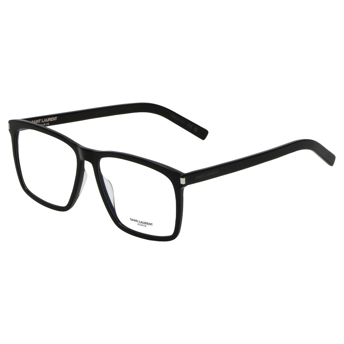 サンローラン SAINT LAURENT メガネ フレーム 眼鏡 フレームのみ アイウェア SL 435 SLIM-001 スクエア型 メンズ レディース ユニセックス ブラック 黒