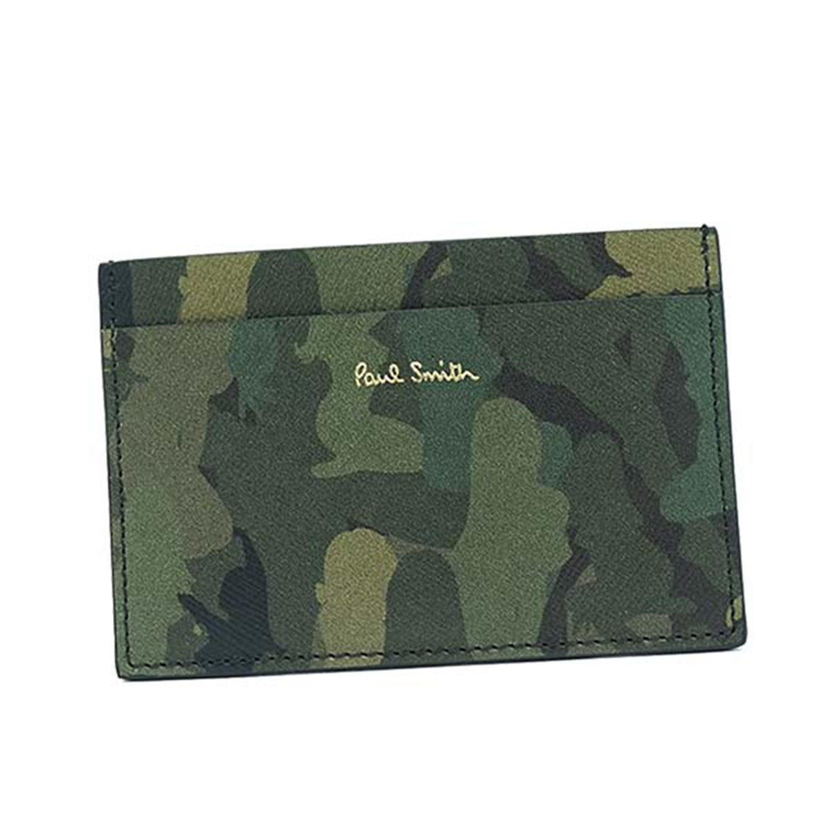 ポール スミス Paul Smith カードケース パスケース M1A4768 PR グリーン カモフラージュ CREDIT CARD CASE 19,710円