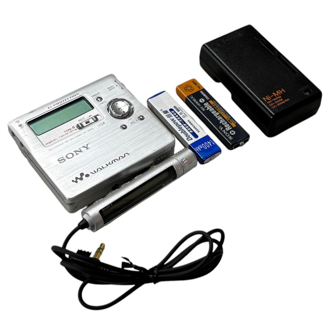 SONY ソニー MZ-R909 シルバー MDレコーダー MDLP対応 （MD録音再生兼用機/ポータブルMDプレーヤー/ポータブルミニディスクレコーダー）