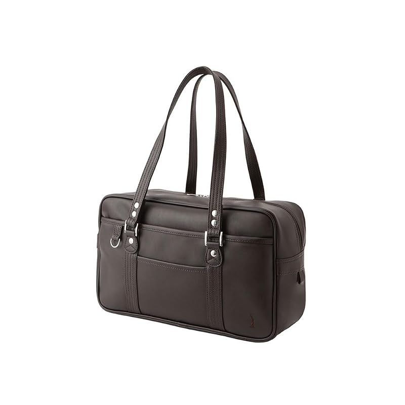 【新品】 合皮バッグ〈一層式〉6209300A チョコレート×ブラウン(180)6 F