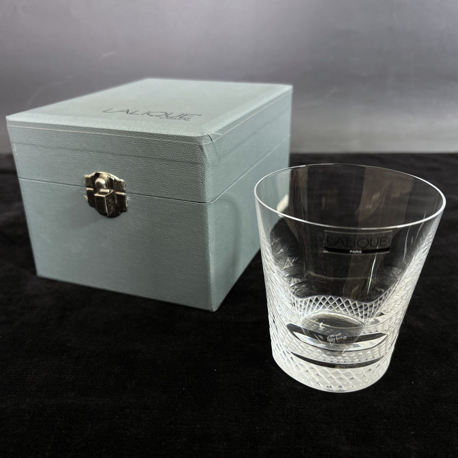 LALIQUE ラリック クリスタル ロックグラス タンブラー カットガラス 箱付き フランス製 ヴィンテージ 7,600円