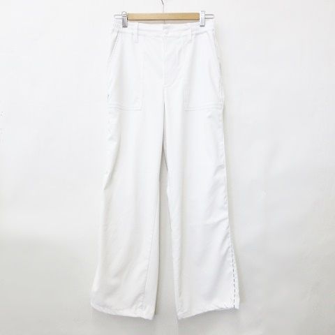 パーリーゲイツ PEARLY GATES ジャックバニー Jack Bunny!! ゴルフ スポーツウエア パンツ ワイド ロング 2WAY ストレッチ 2024年モデル 白 ホワイト 1