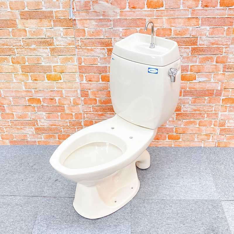 【中古品】【美品・訳あり】 INAX (イナックス) カスカディーナＤＦ トイレ 洋式便器 (床下排水)排水芯120mmとタンク「DC-1880S」 一式セット #L12 67H