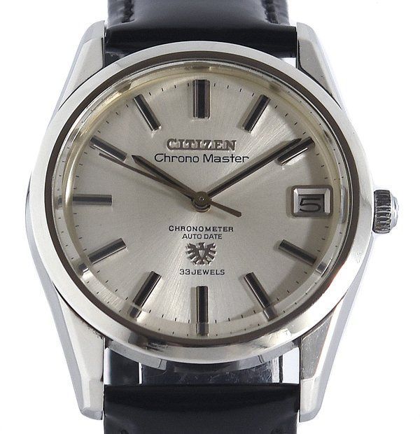 箱付 良品 CITIZEN シチズン クロノマスター Ref.4-540247Y オートデイト 自動巻き メンズ 46,020円