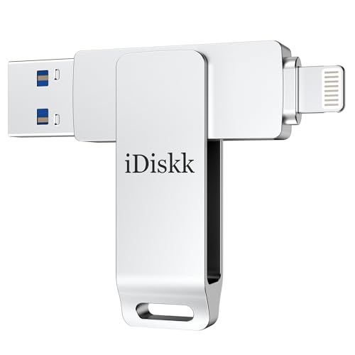 APPLE mfi認証済み iDiskk iPhone USBメモリ1TB 外付けフラッシュドライブ usbディスク アイフォン用ハードドライブ lightningコネクタ搭載 iOS外部ストレージ メモリー拡張 容量不足解消 プラグ&プレイ ワンクリック自動