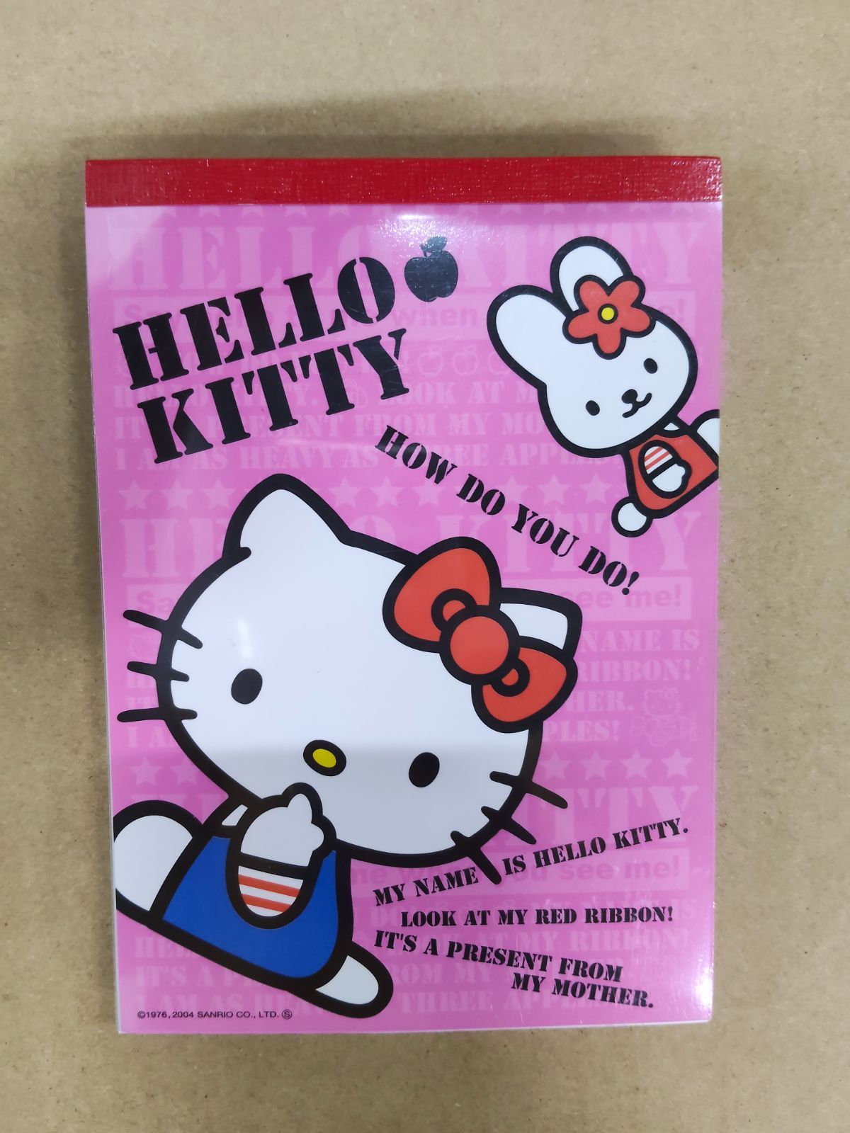 881939 Heisei Retro Super Rare Sanrio Hello Kitty Memo Pad with Stickers