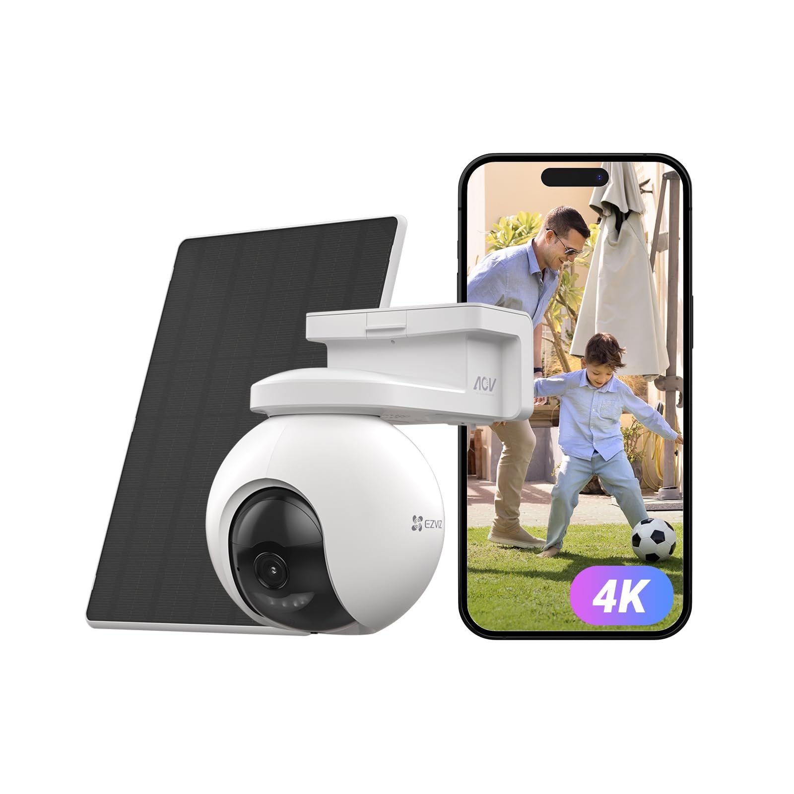 ★新品★EZVIZ (イージービズ)スタンダード防犯カメラ 屋外 ソーラー CB8 Pro Kit【4K 800万画素 / 360°撮影可能/パンチルト/自動追尾/カラー/ 2.4GHz Wi-Fi/AI人体・車両検知/AOV常時録画/防水防 3e2cd759