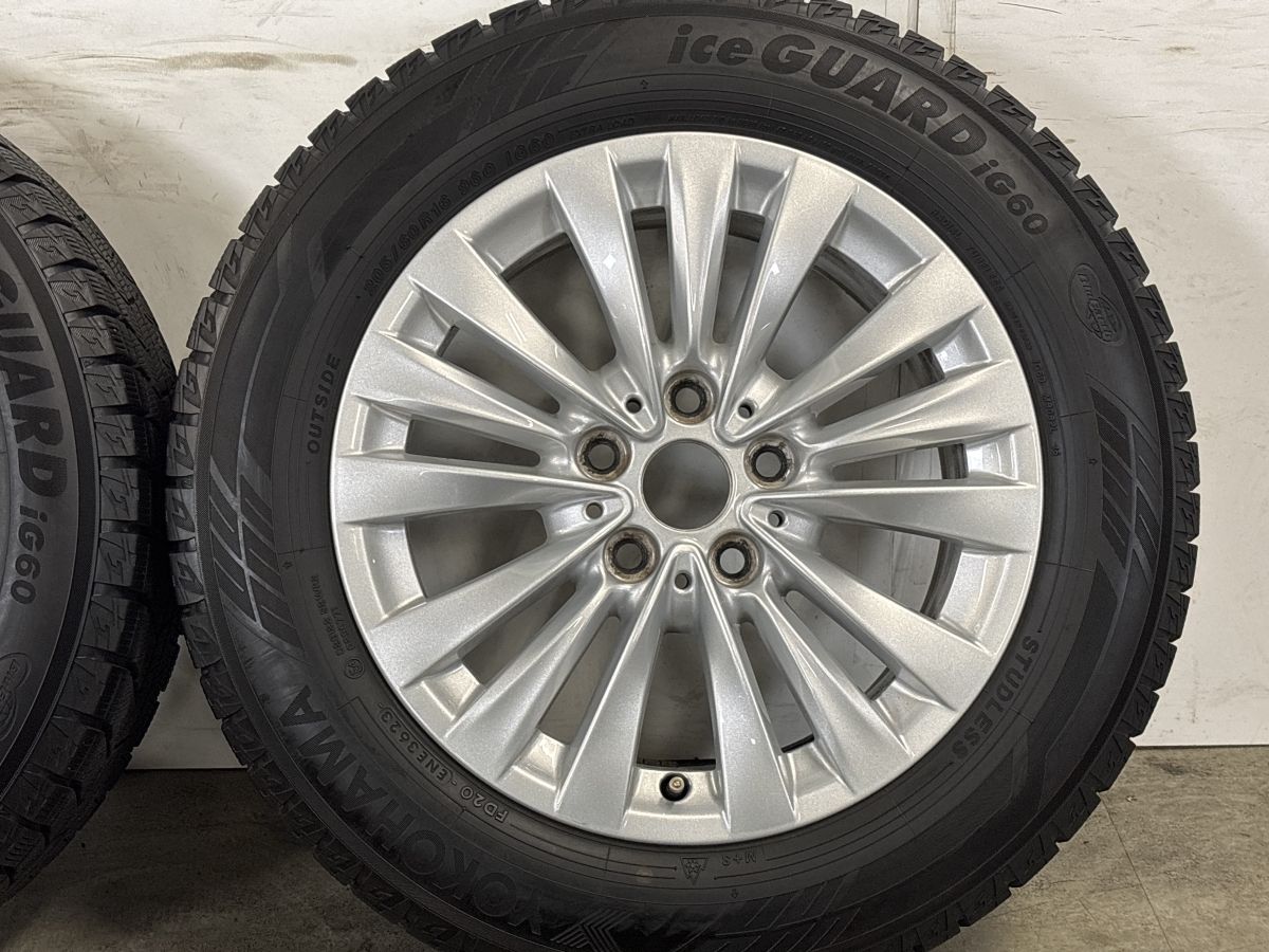 【バリ溝】BMW F45 F46 2シリーズ アクティブツアラー グランツアラー 純正 16in 7J +52 2023年製 ヨコハマ 205/60R16 マルチスポーク475