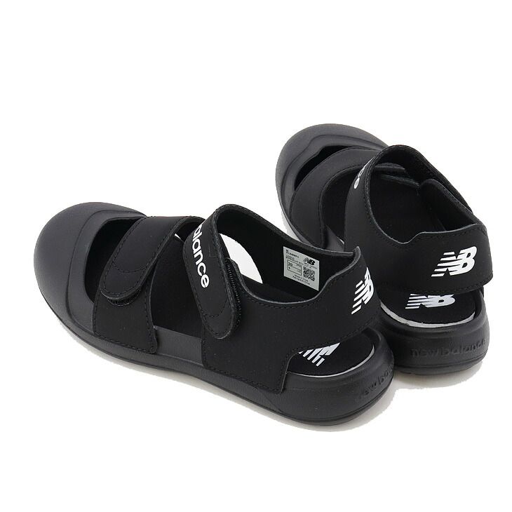ニューバランス サンダル キッズ ジュニア 17-23cm Newbalance 809 サマーシューズ 子供靴 黒サンダル ブラック つま先保護 面ファスナー 子ども用 スポーツサンダル キッズシューズ 子ども 男の子 女の子 くつ SYA809 - メルカリ