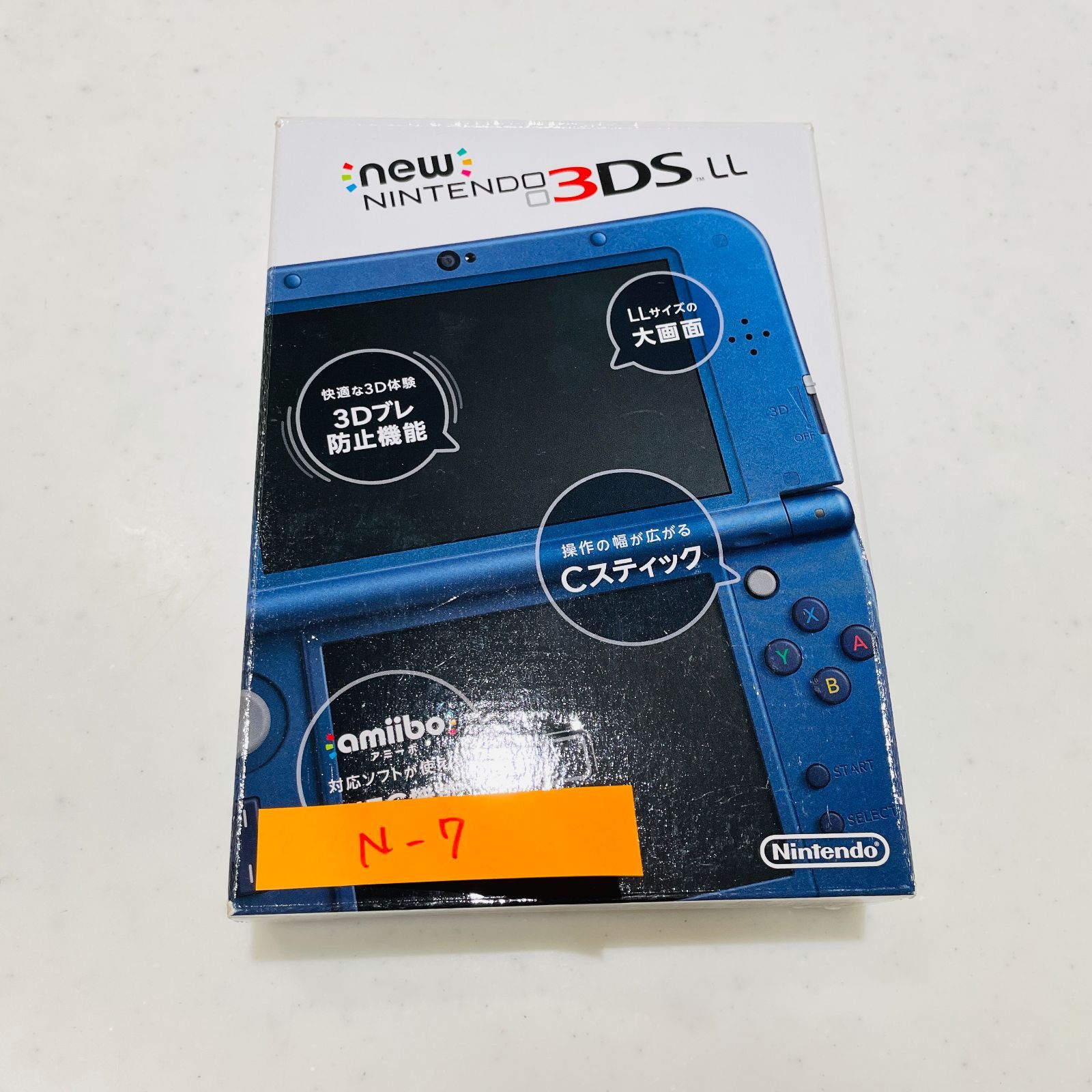 【美品】画面キズなし Newニンテンドー3DS LL メタリックブルー 外箱付 液晶発色良好 動作確認済 111854432 26,625円