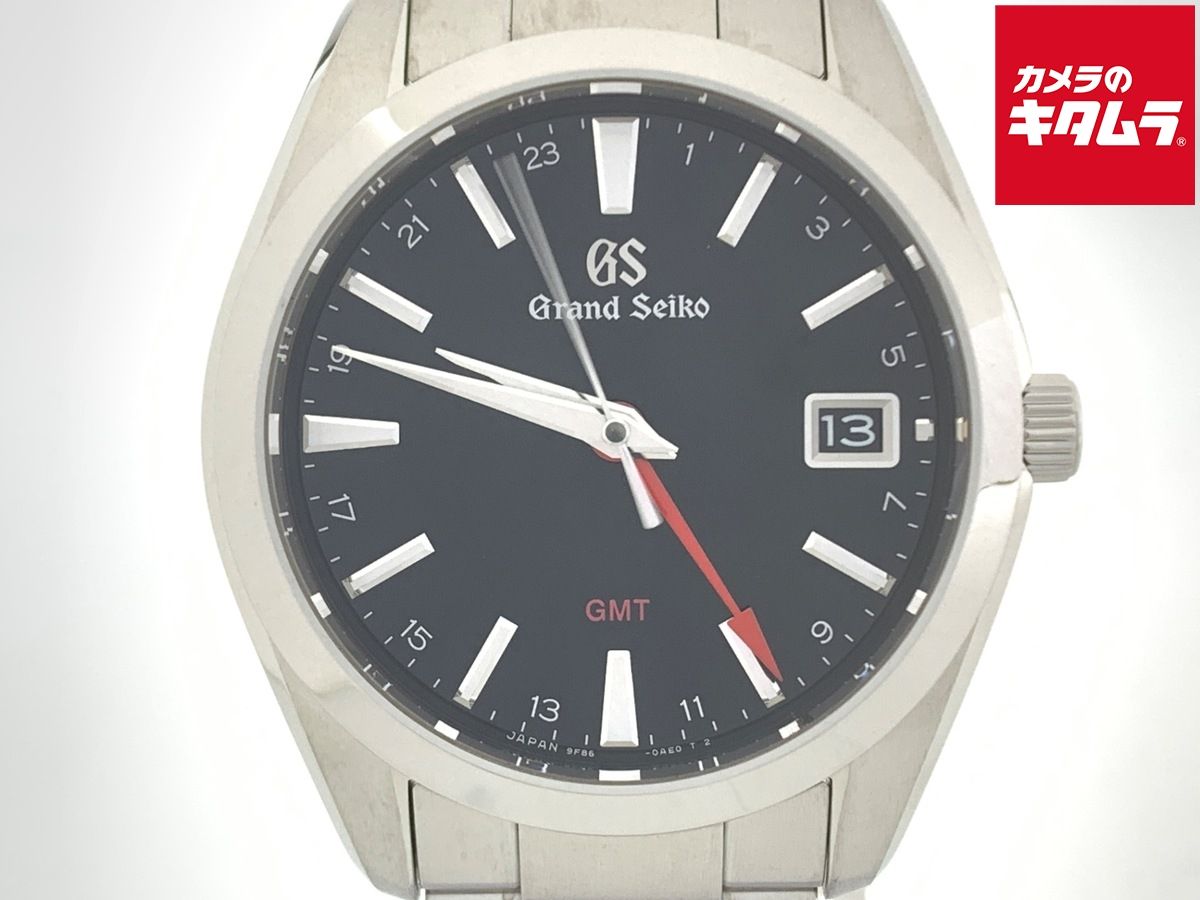 【中古】 【良品】 グランドセイコー クォーツ GMT ブラック SBGN013/9F86-0AF0 ステンレススティール 196,900円