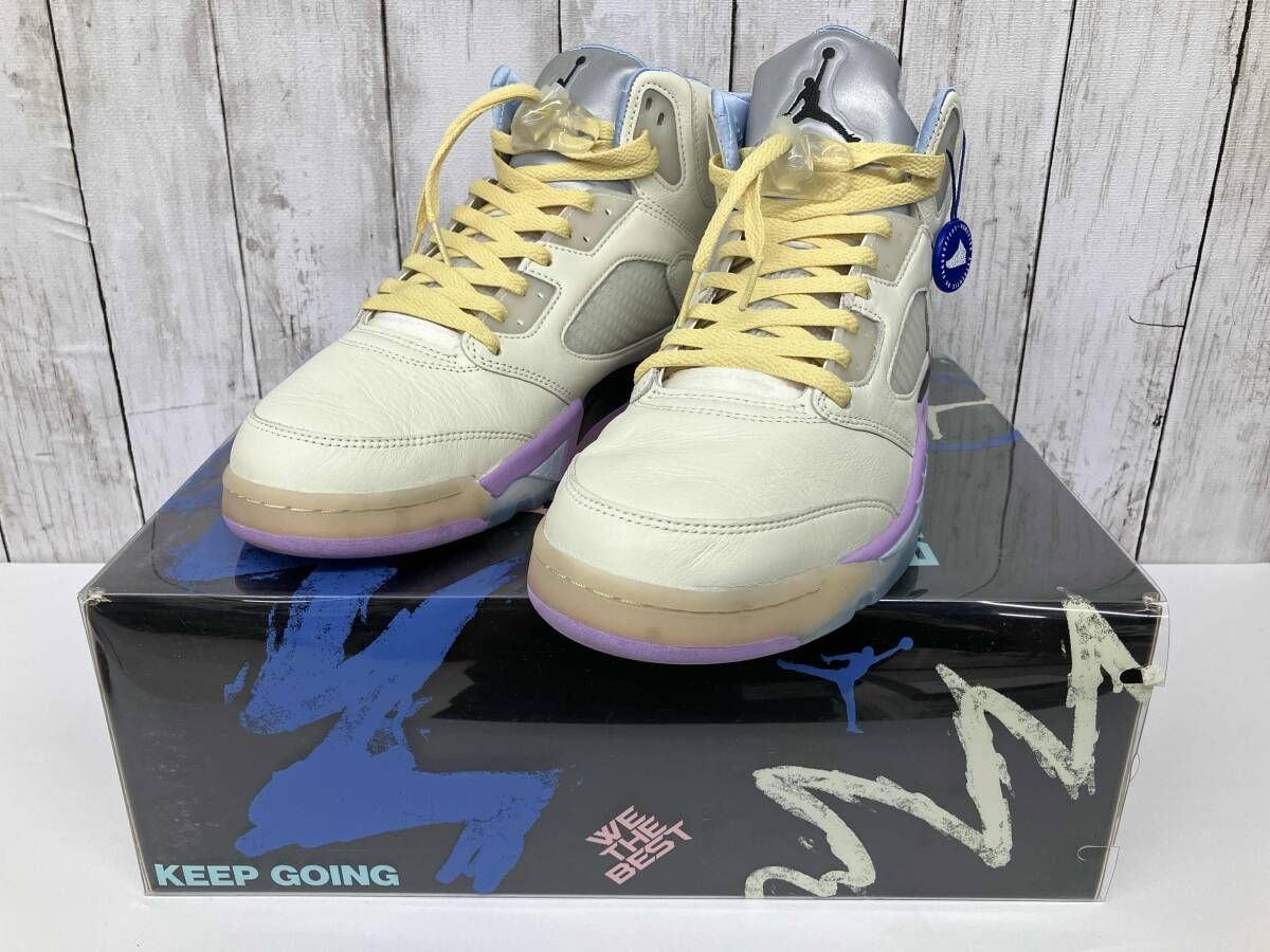 【鑑定済み】NIKEナイキ スニーカー DJ Khaled × Air Jordan 5 Retro SP DV4982-175 29cm ホワイト パープル