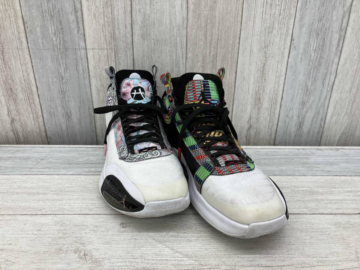 NIKE／ナイキ／スニーカー／Air Jordan 34／25cm／メンズ／総柄／左右柄違い／八村塁 7,855円