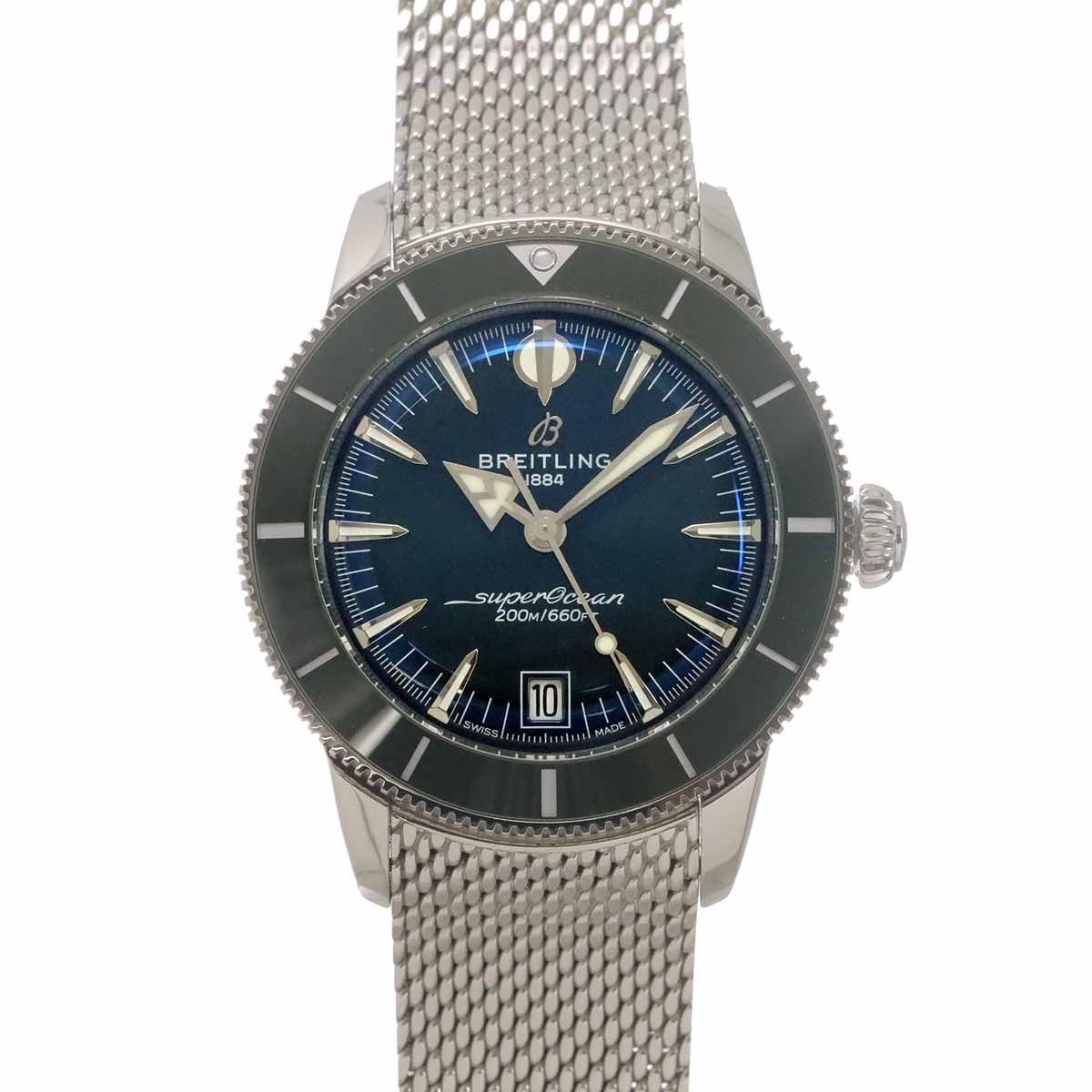ブライトリング BREITLING スーパーオーシャン ヘリテージ B31 AB3110 メンズ 腕時計 デイト グリーン 自動巻き Super Ocean 90338507 296,100円